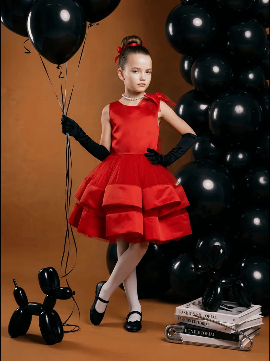 Платье нарядное праздничное пышное на выпускной в садик