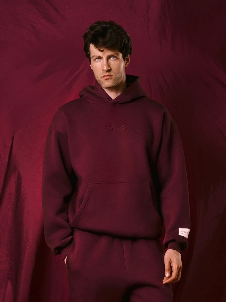 Оверсайз худи с капюшоном с начесом теплое