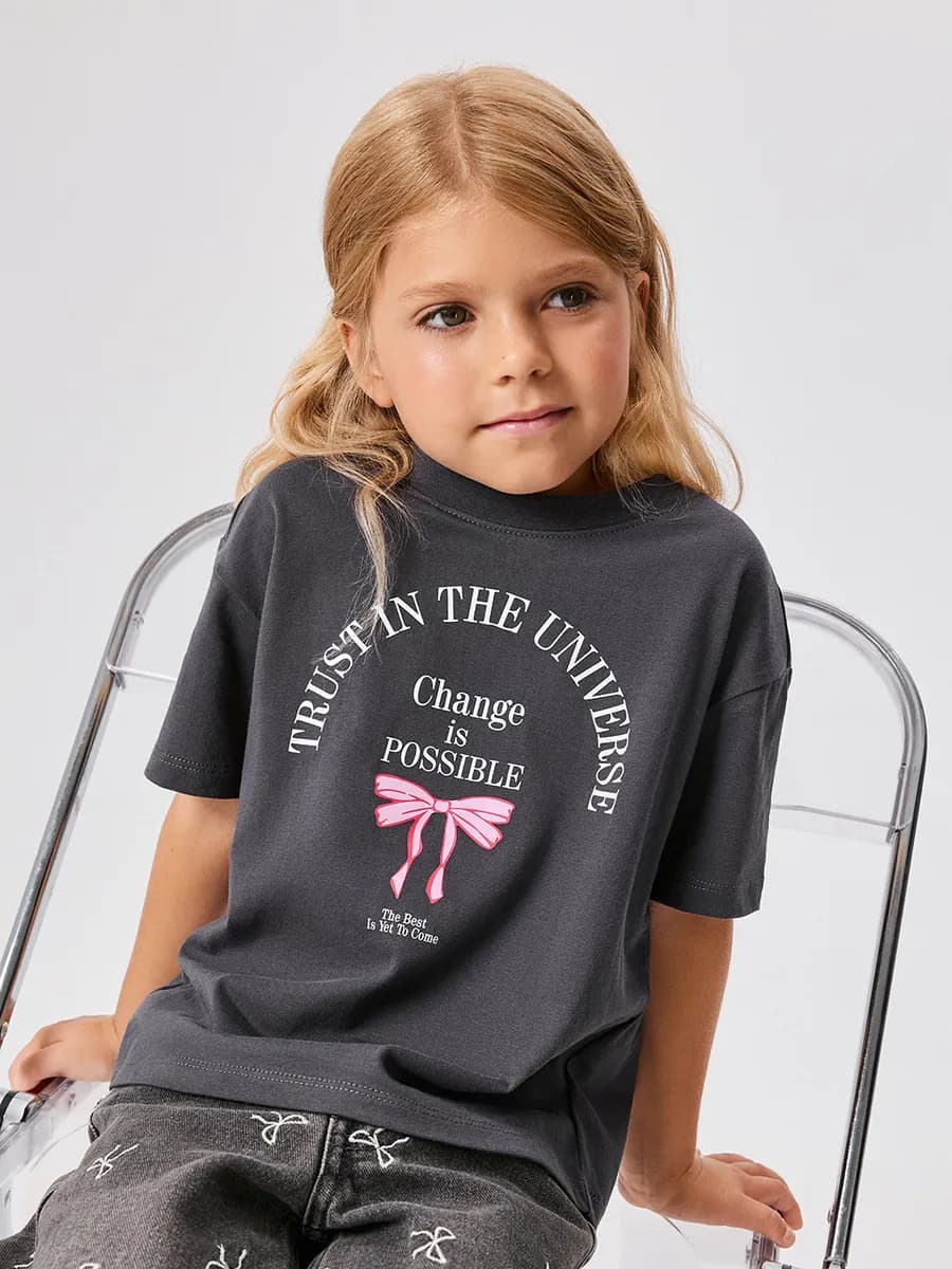 Футболка с бантиком