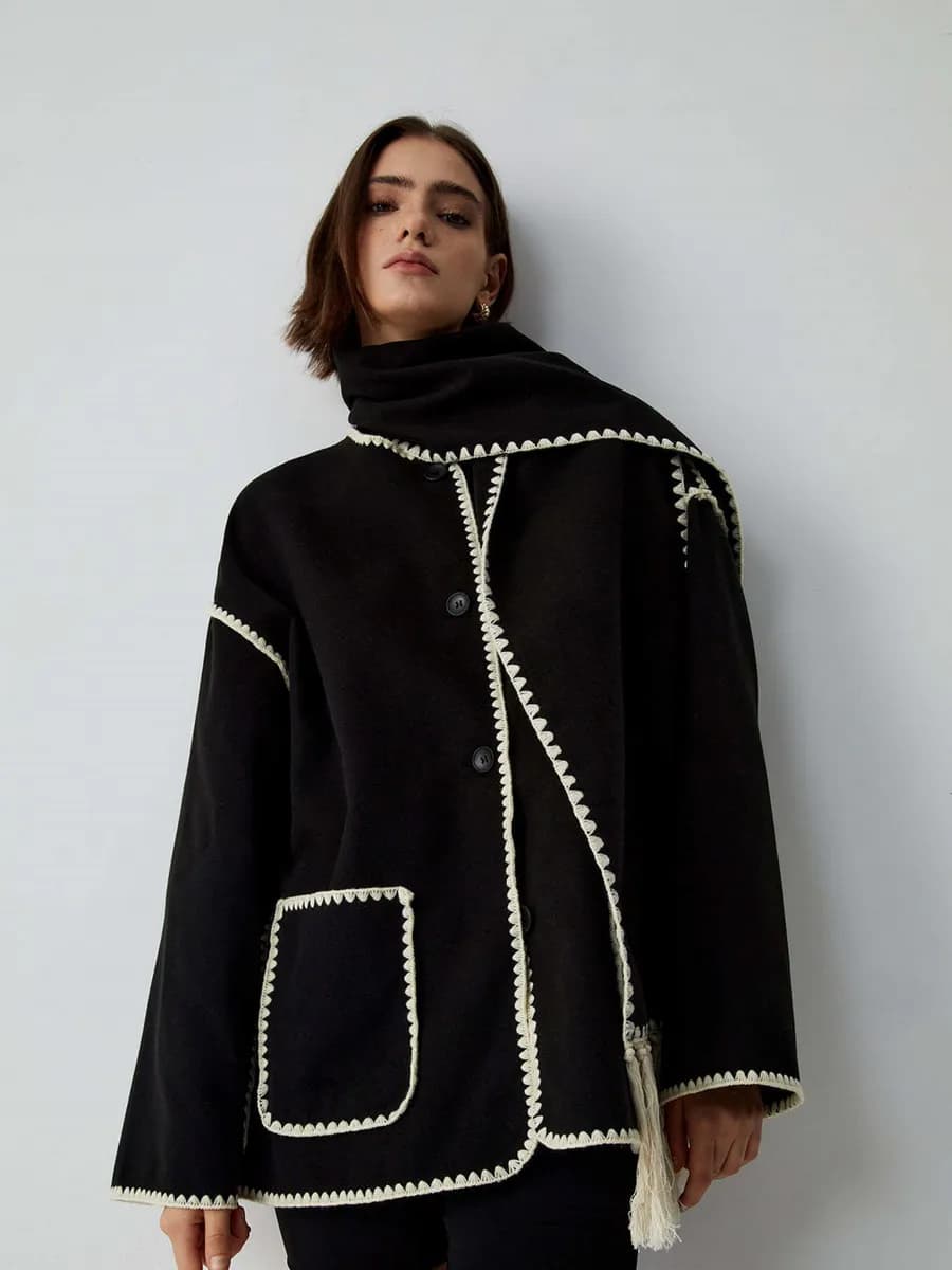 Куртка-пальто оверсайз