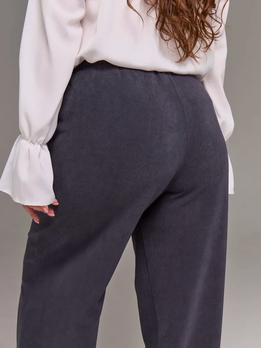 Брюки вельветовые больших размеров