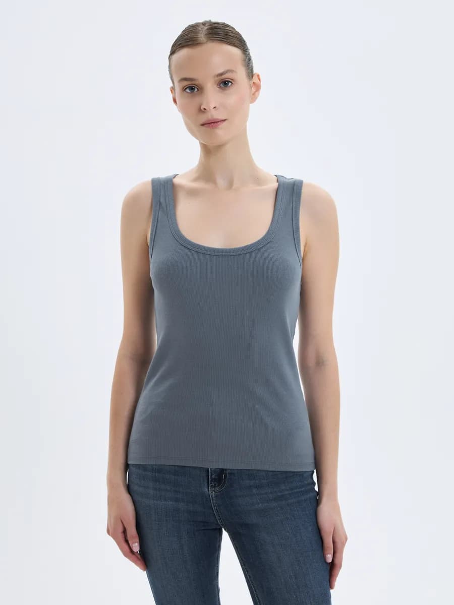 Майка базовая однотонная