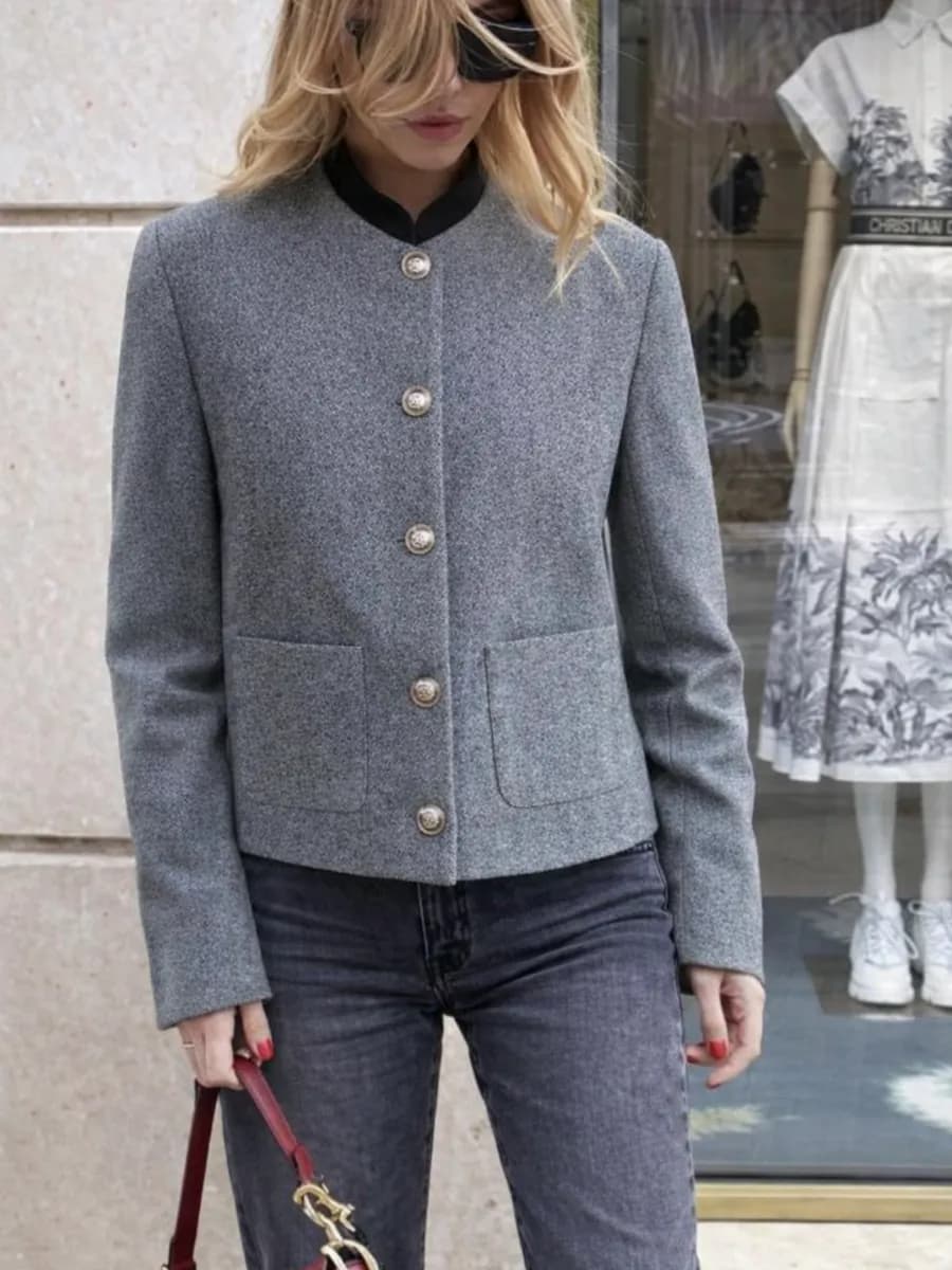 Жакет базовый укороченный