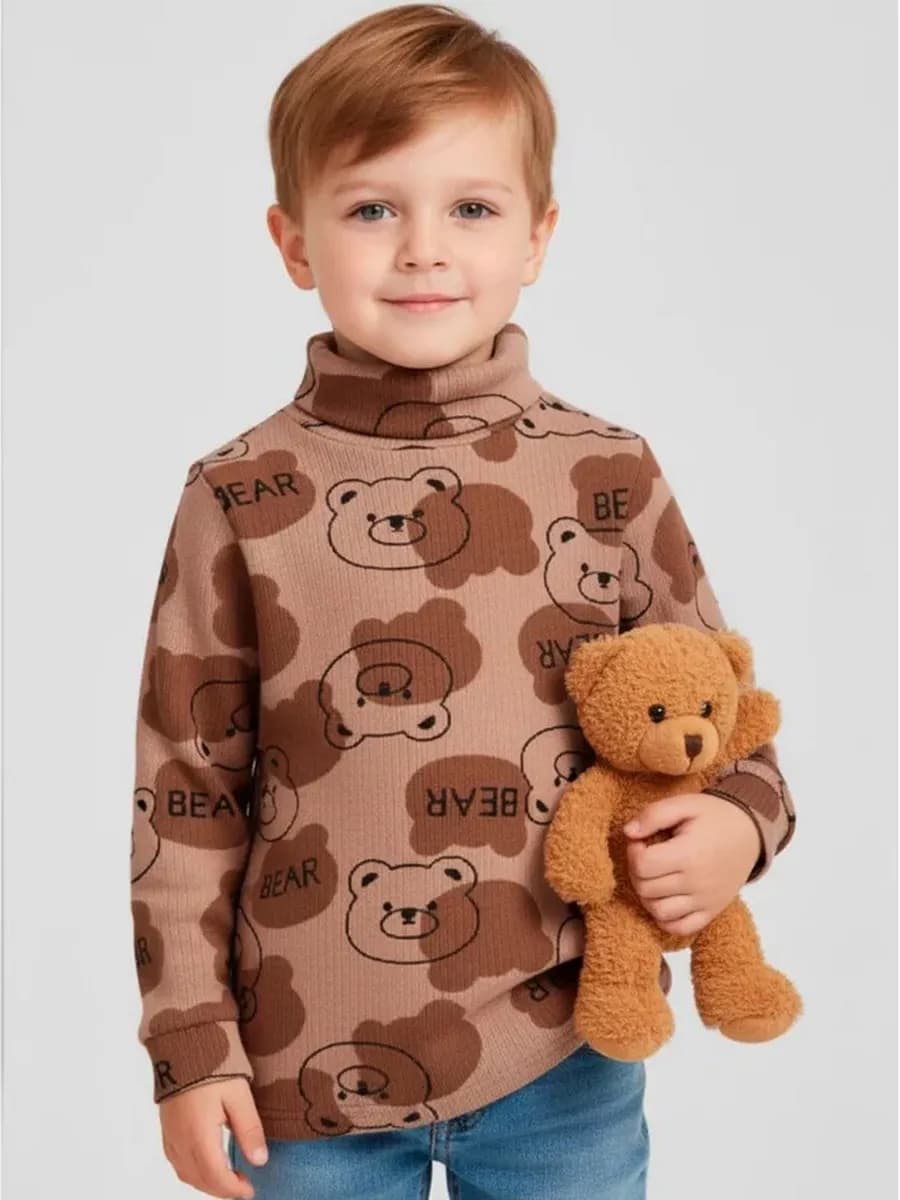 Водолазка для мальчика девочки в рубчик