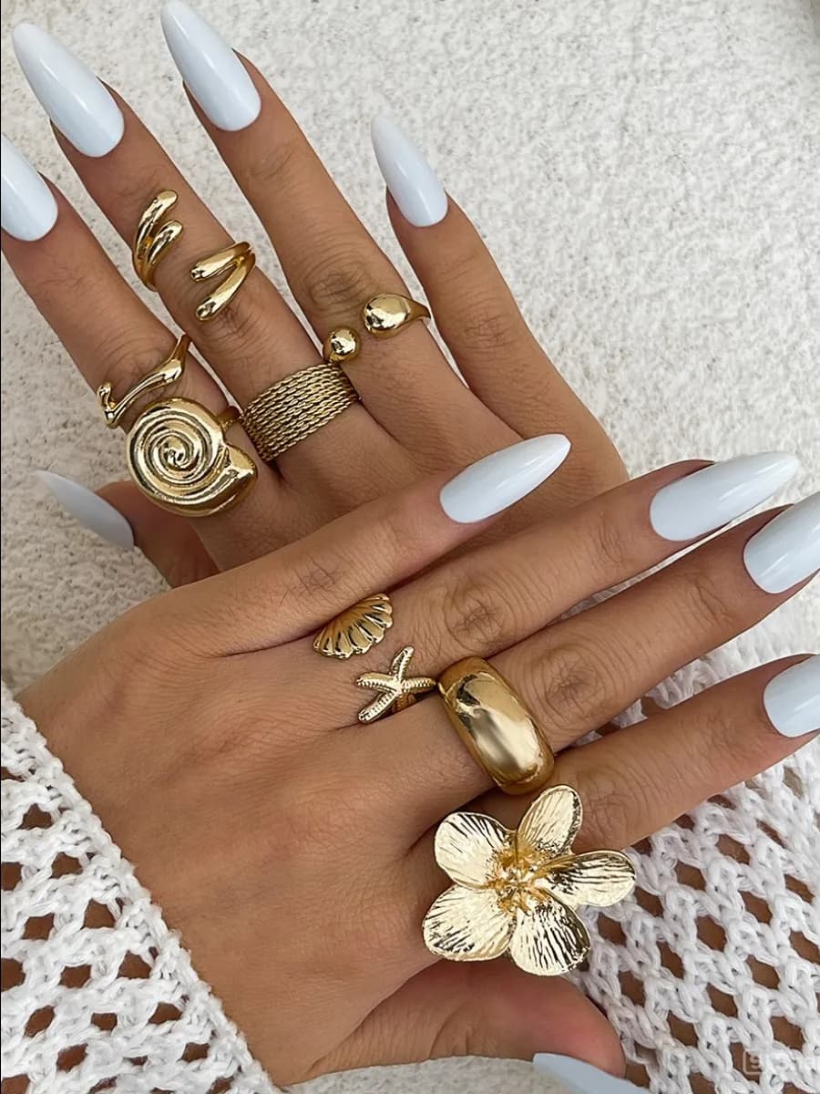 кольца набор бижутерия