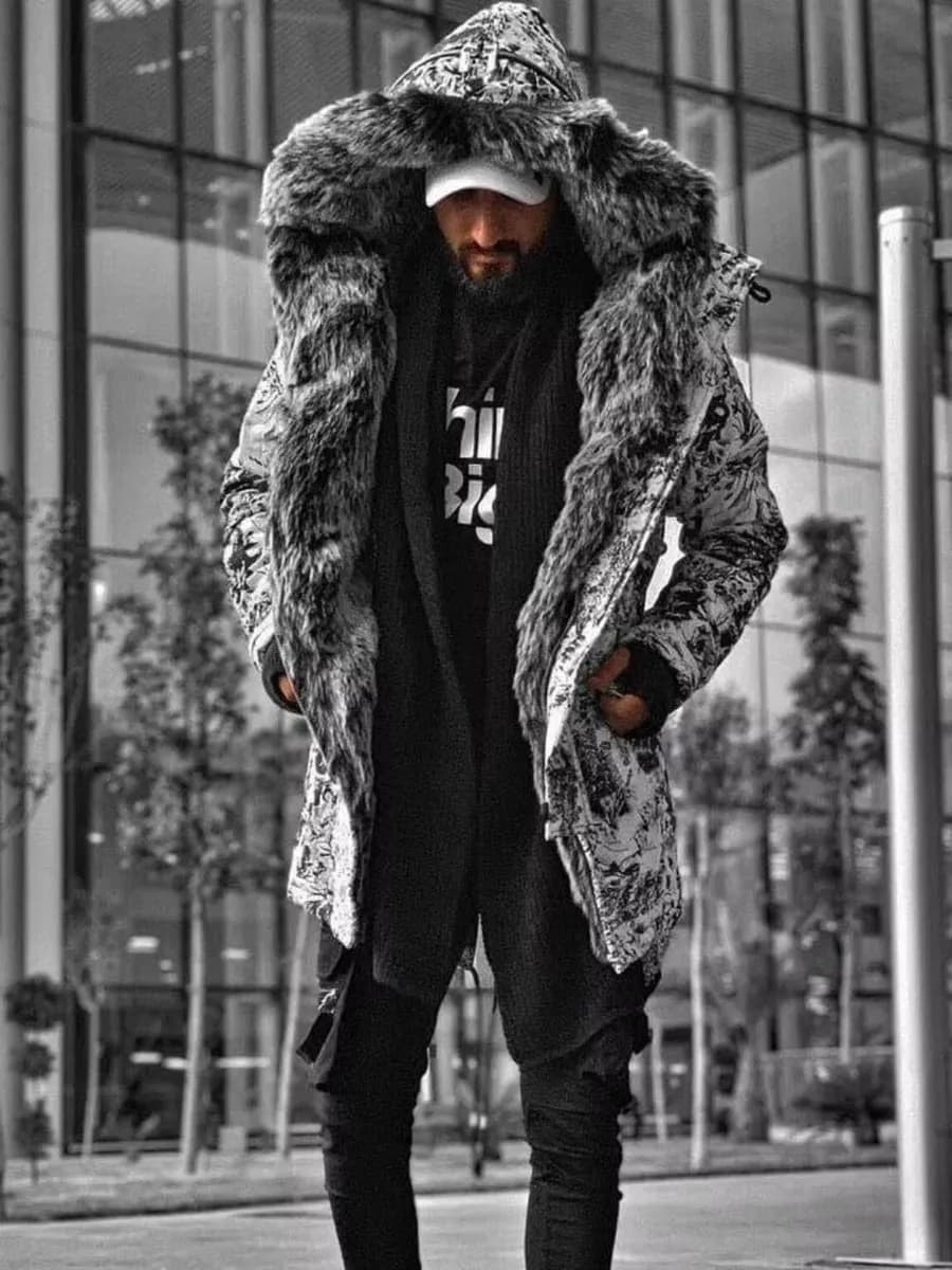 Парка аляска меховой капюшон