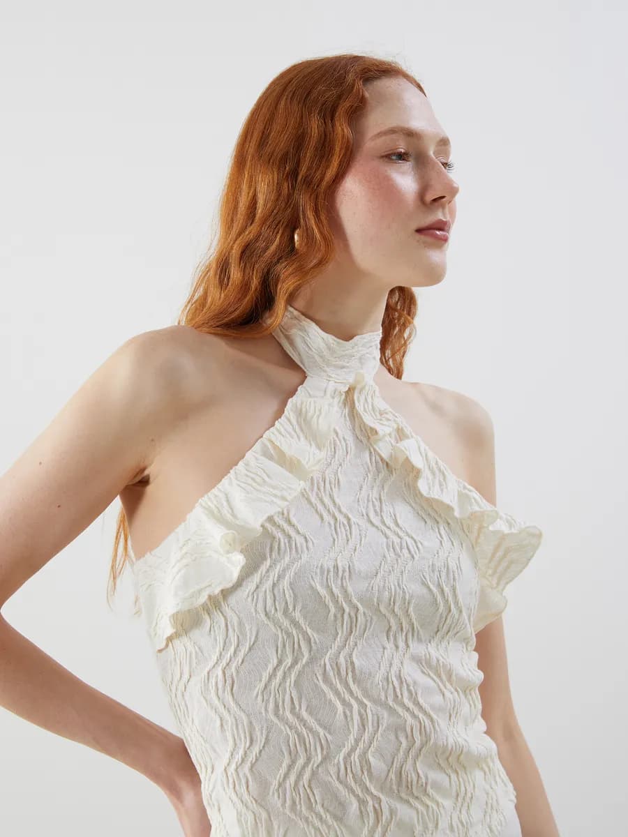 Женский бежевый Футболка