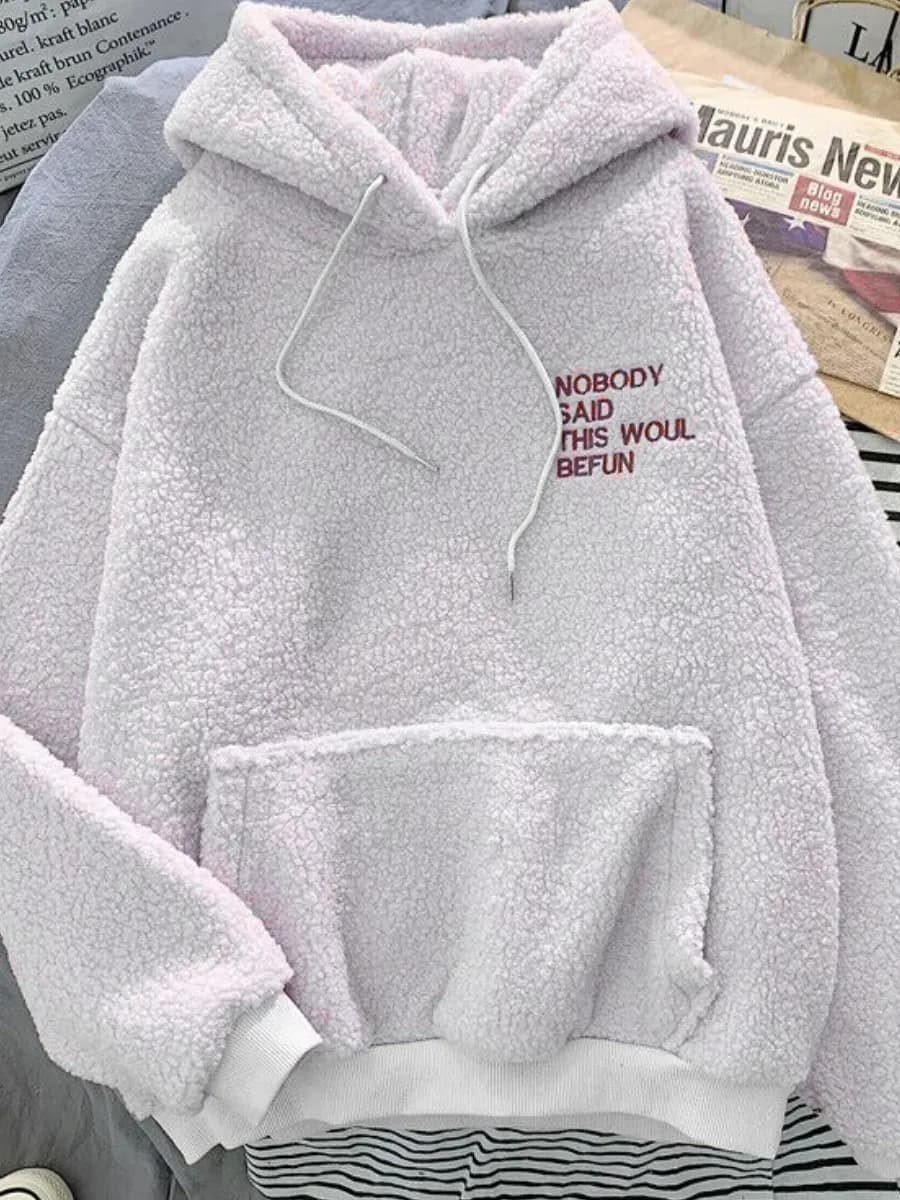 Худи оверсайз тедди y2k