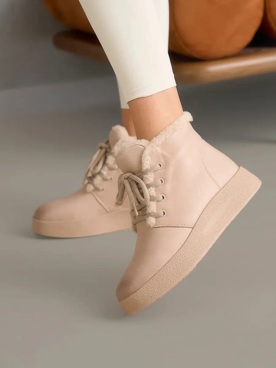 Ботинки зимние натуральная кожа - фото 1