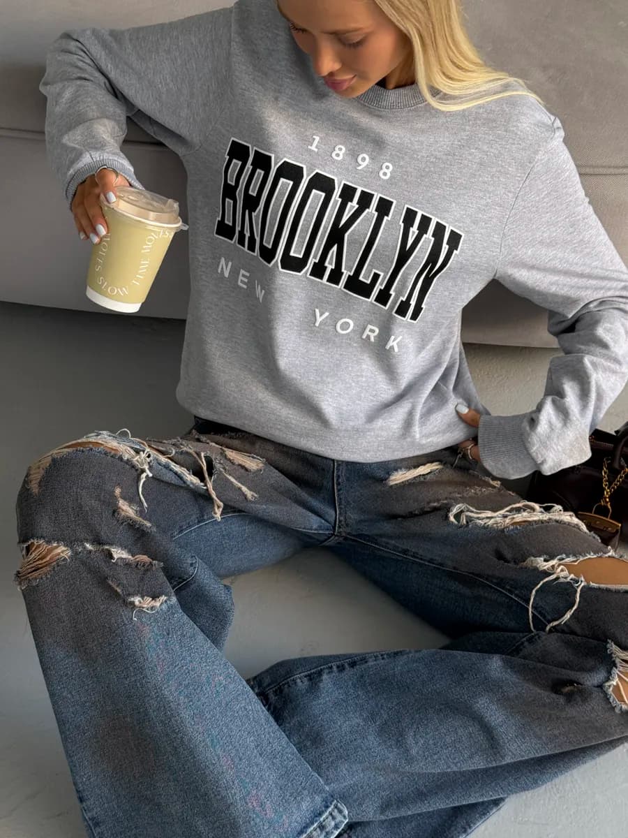 Свитшот с начесом