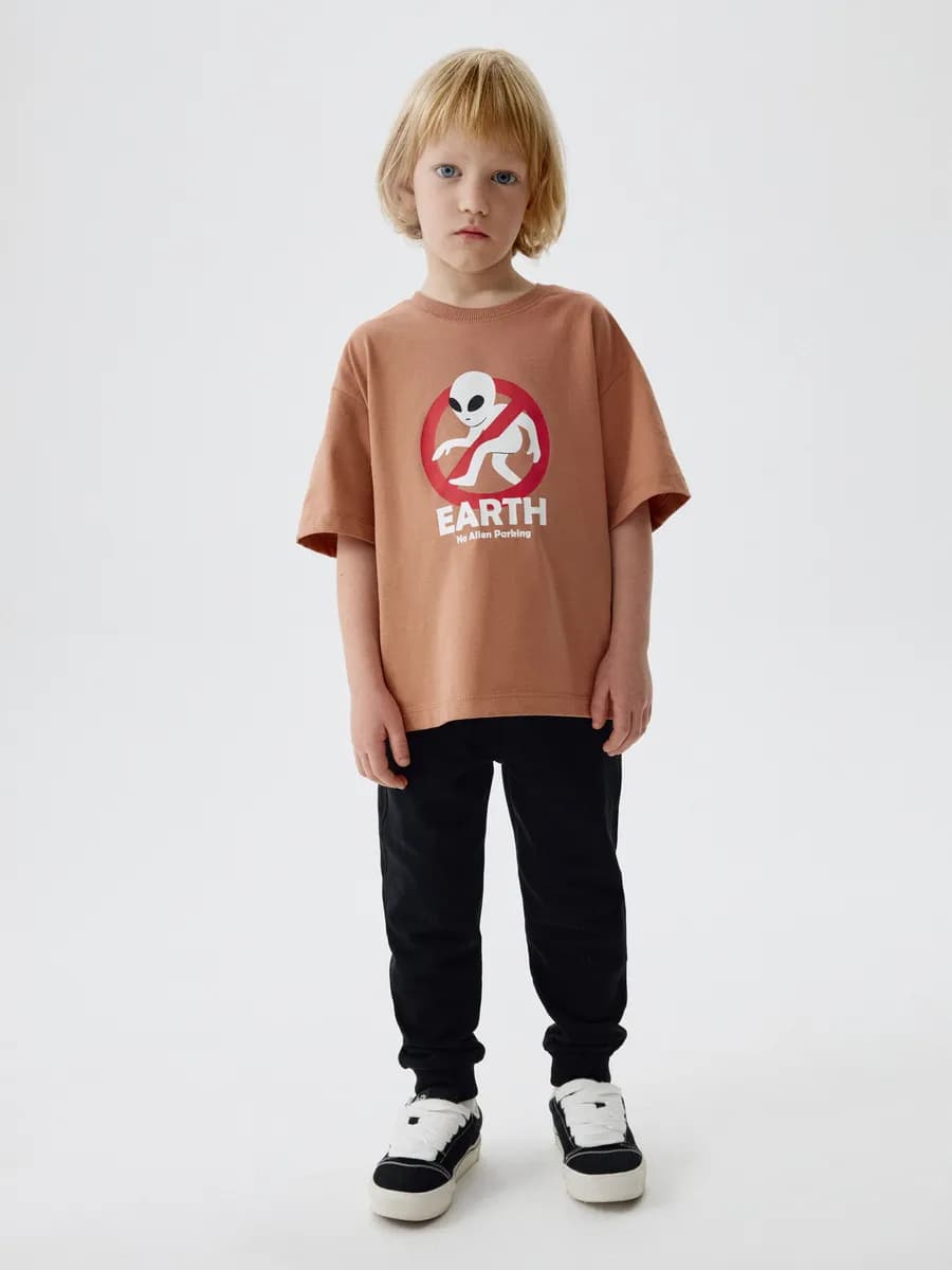 Брюки джоггеры на резинке трикотажные базовые