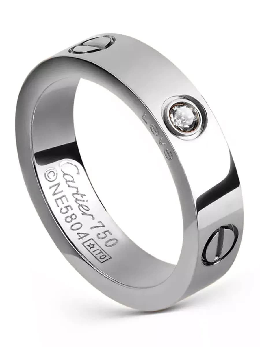 Кольцо Cartier LOVE с фианитами