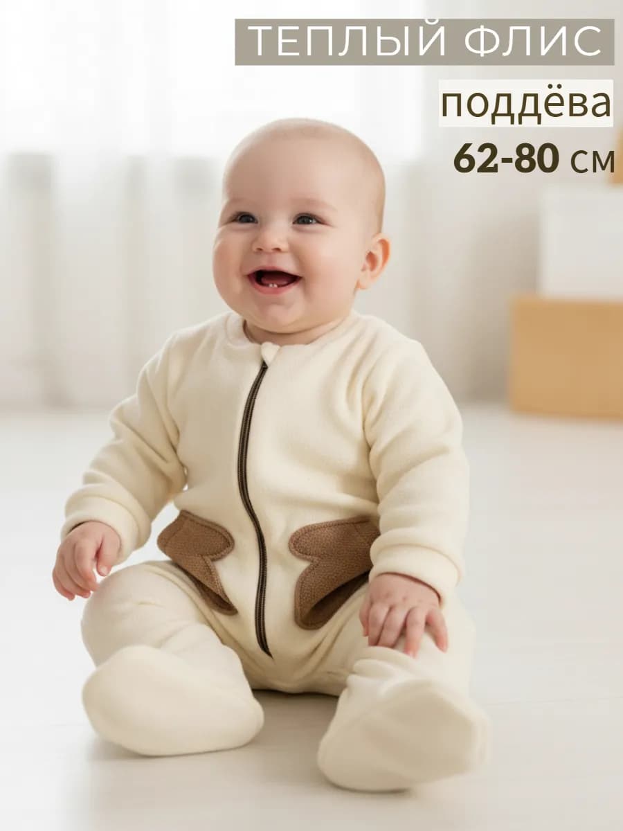 Флисовый комбинезон для новорожденных