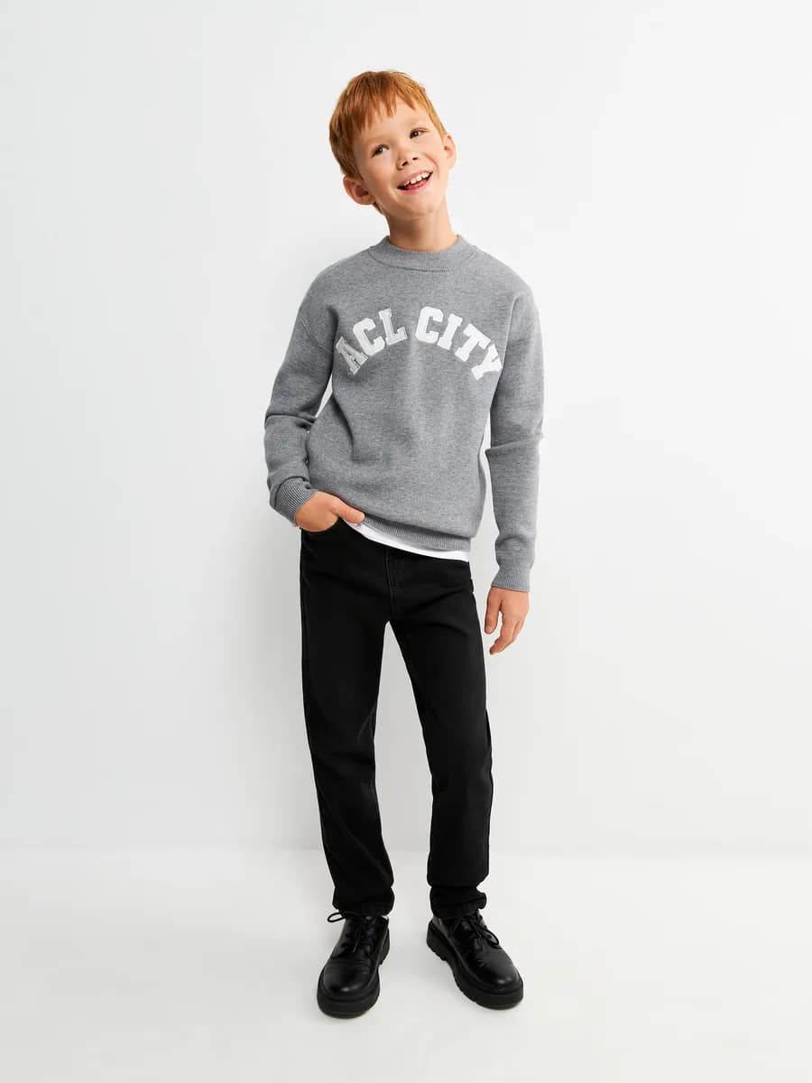 Черные джинсы слим фит прямые подростковые