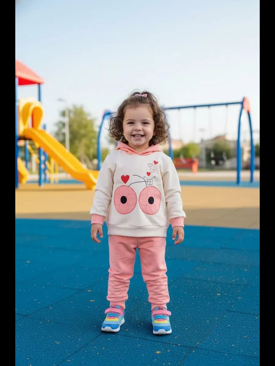 Двойка детский костюм худи с мягкими джоггерами