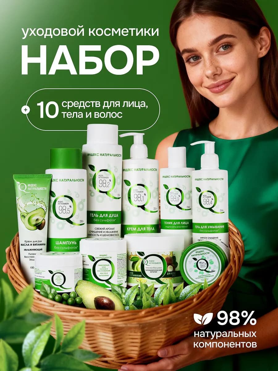 Подарочный набор уходовой косметики для лица и тела