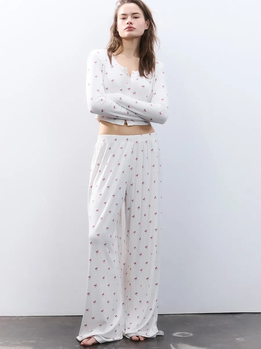 Брюки домашние вискозные