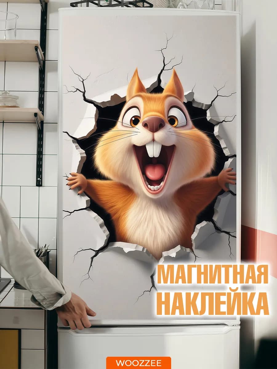 Наклейки на холодильник магнитные декор для кухни