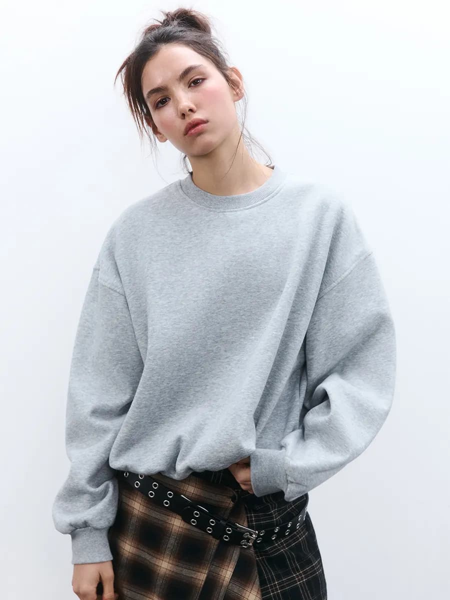 Свитшот из футера с утеплением