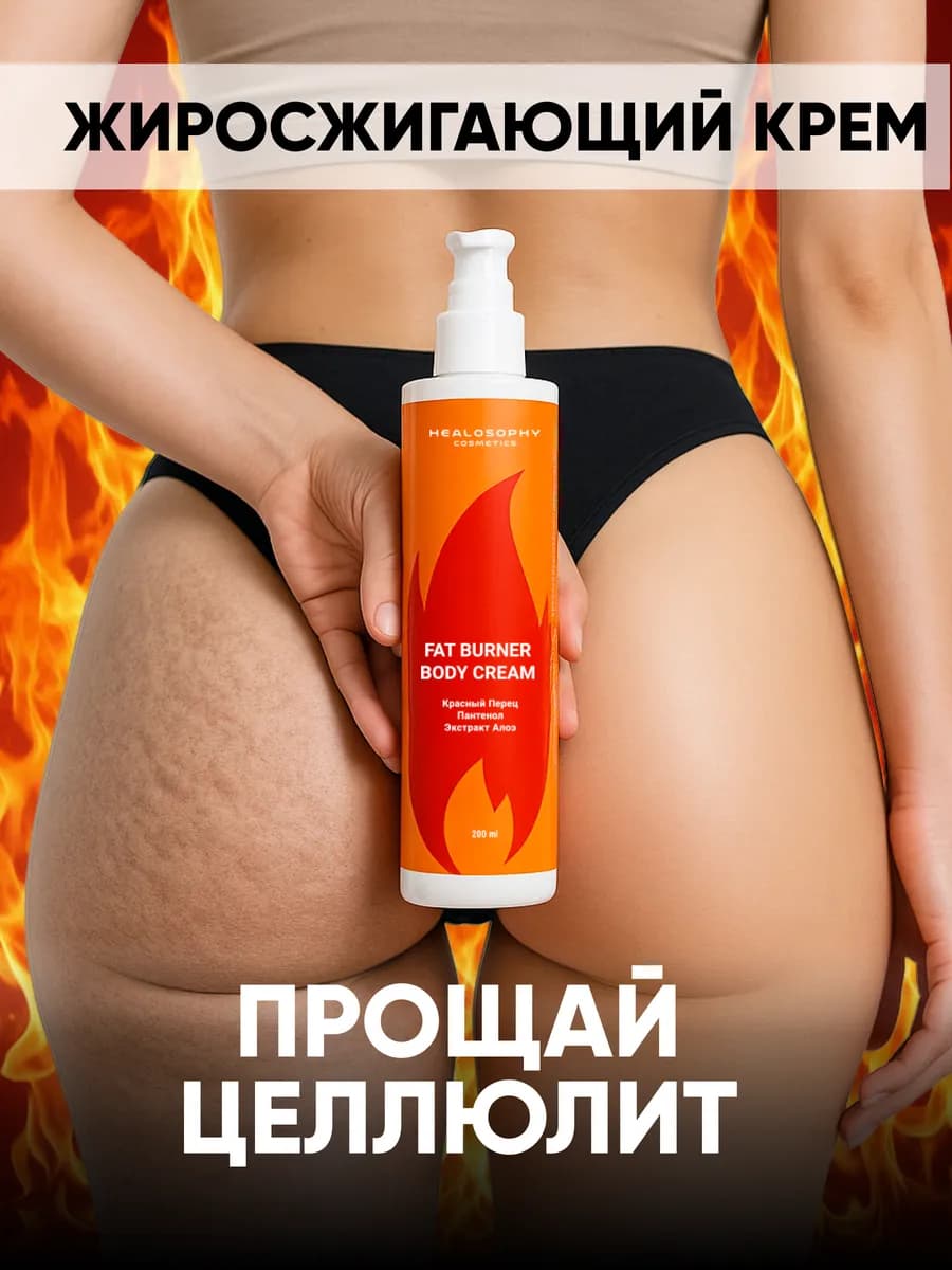 Антицеллюлитный крем для похудения жиросжигающий
