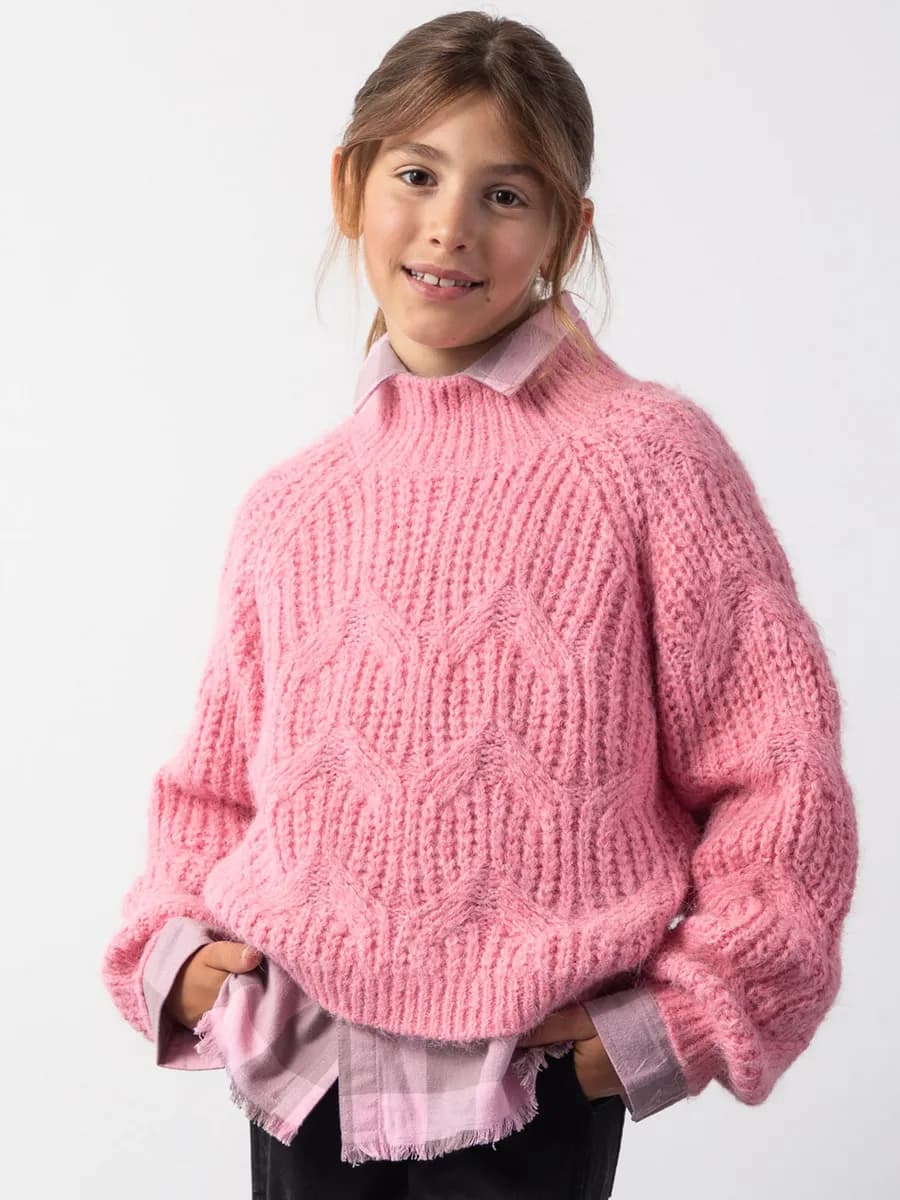 Джемпер вязаный оверсайз