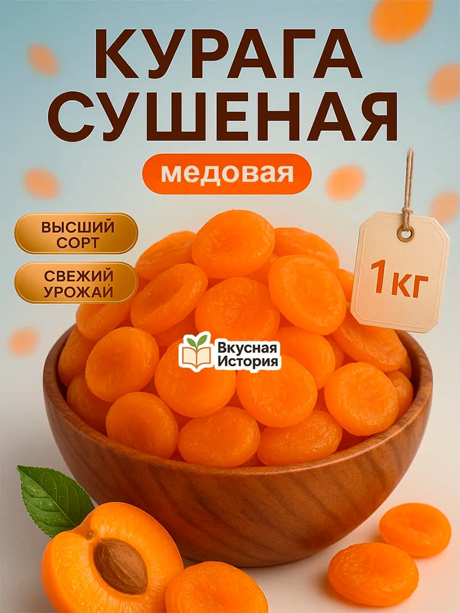 Курага 1 кг без косточек без сахара