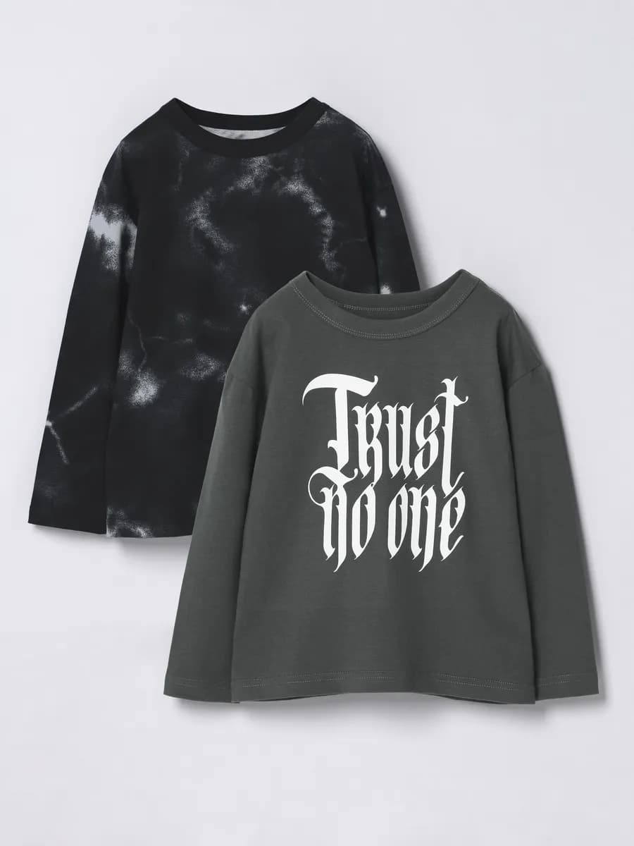 Лонгслив для мальчика повседневный набор 2 шт