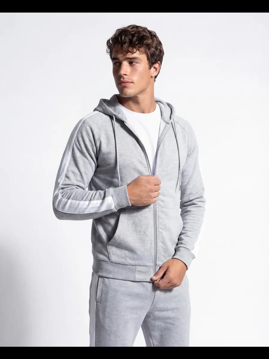 Толстовка на молнии с капюшоном оверсайз зипка реглан