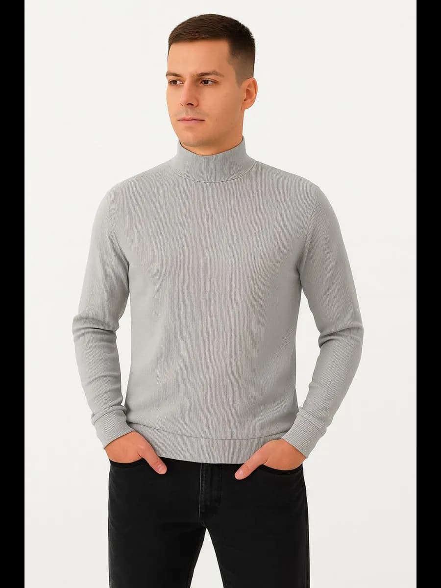 водолазка с горлом в рубчик - фото 1