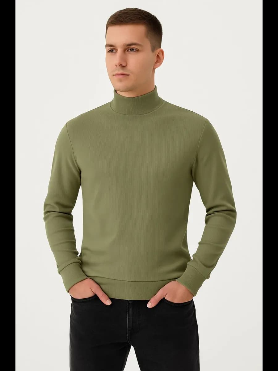 водолазка с горлом в рубчик - фото 1