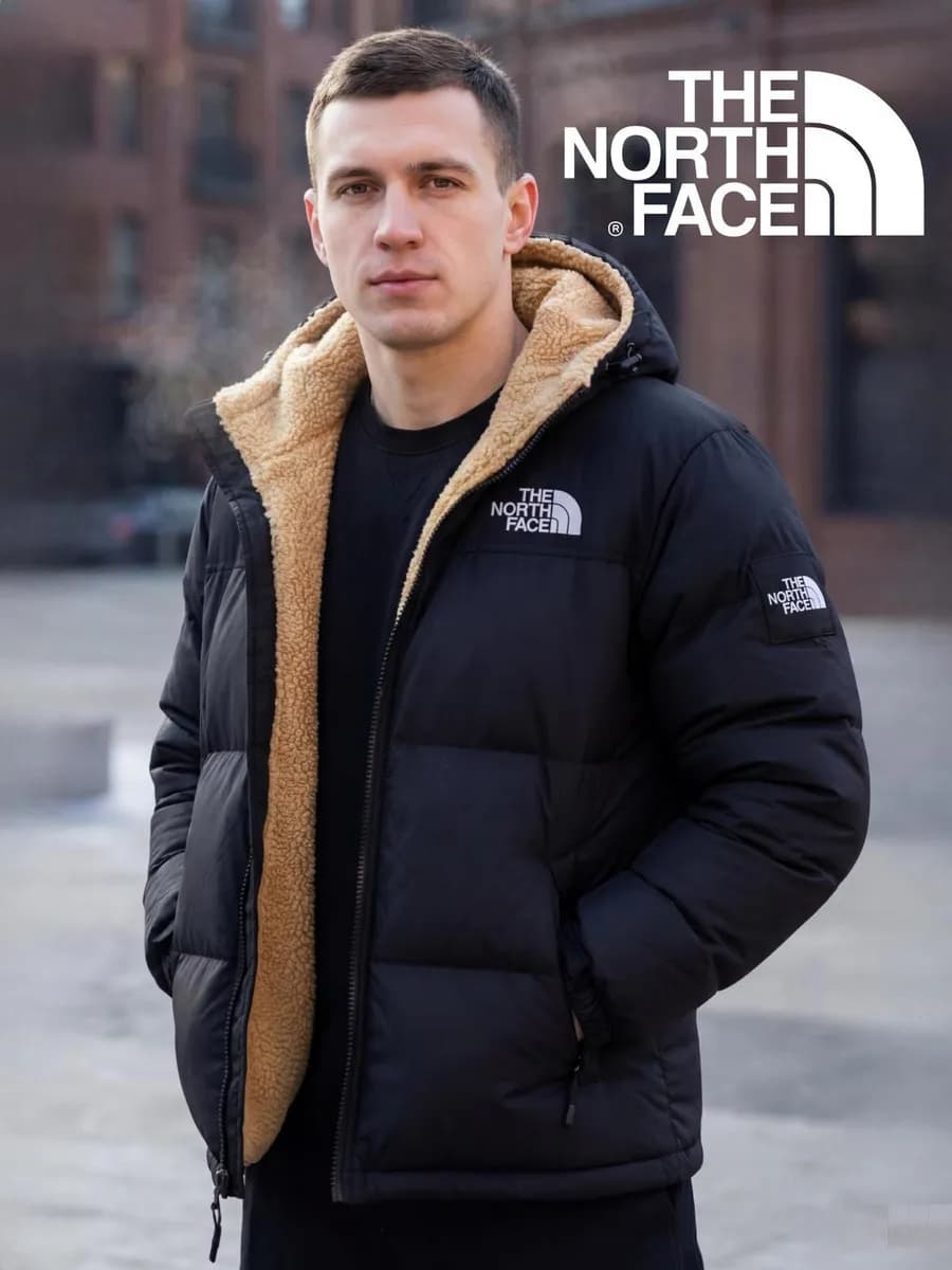 Куртка зимняя с капюшоном the north face