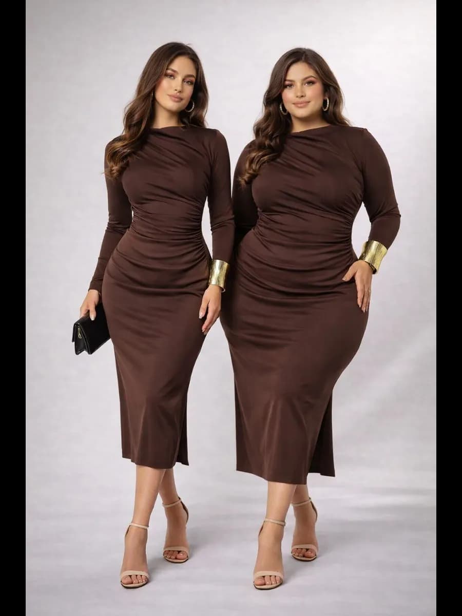 Платье с драпировкой