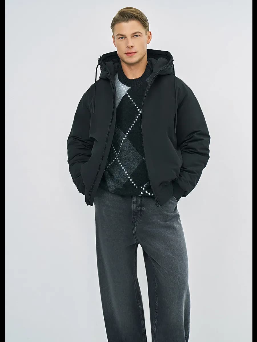 Куртка демисезонная утепленная с капюшоном