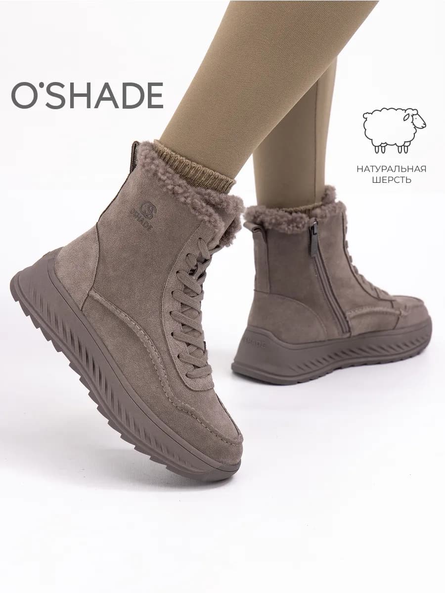 O'SHADE Зимние ботинки женские замшевые