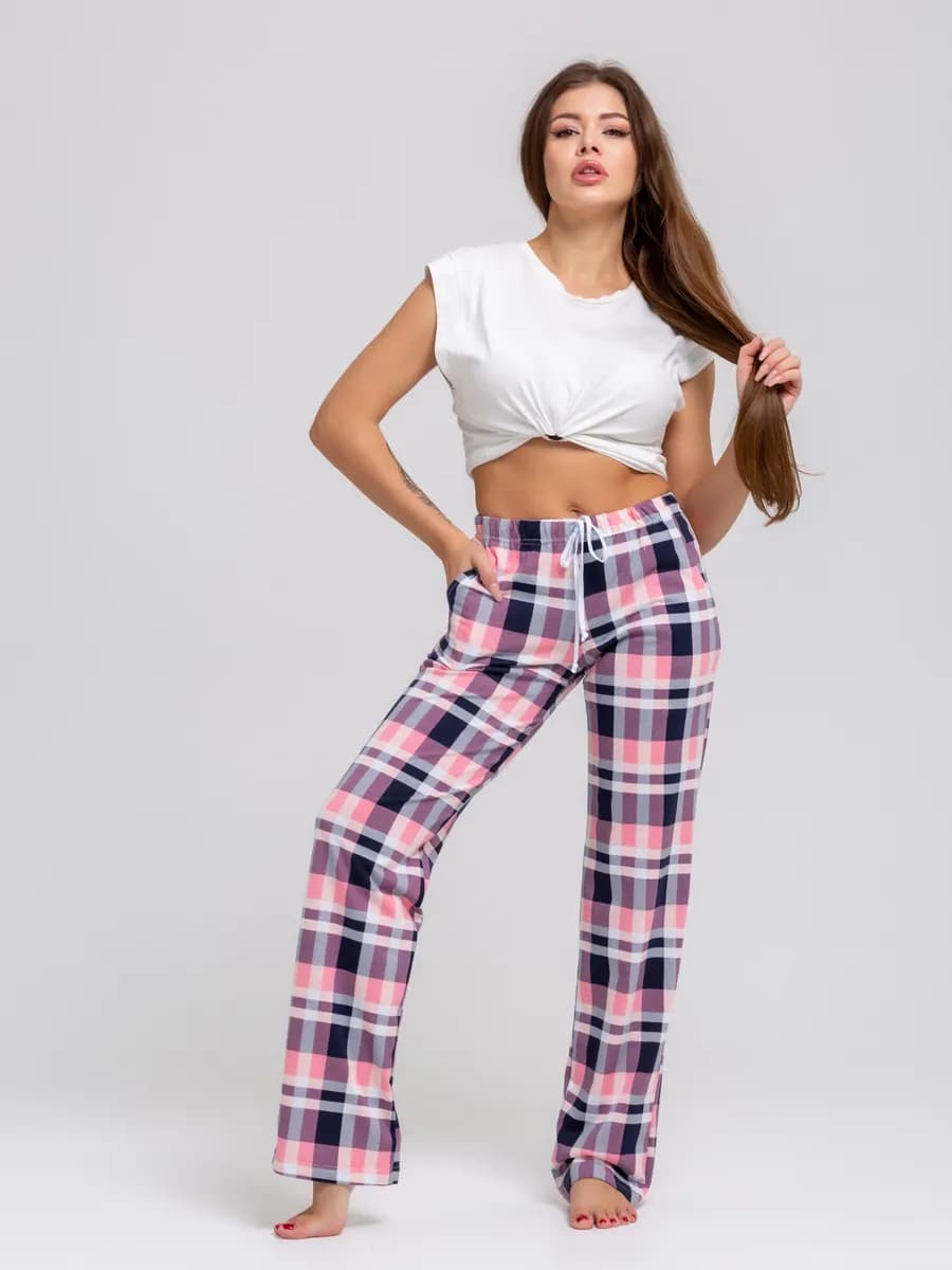 Брюки домашние трикотажные хлопок