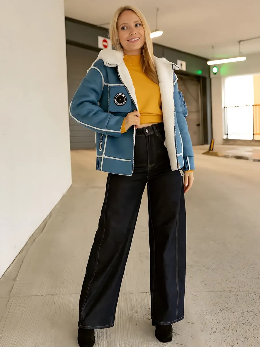 Куртка дубленка премиум