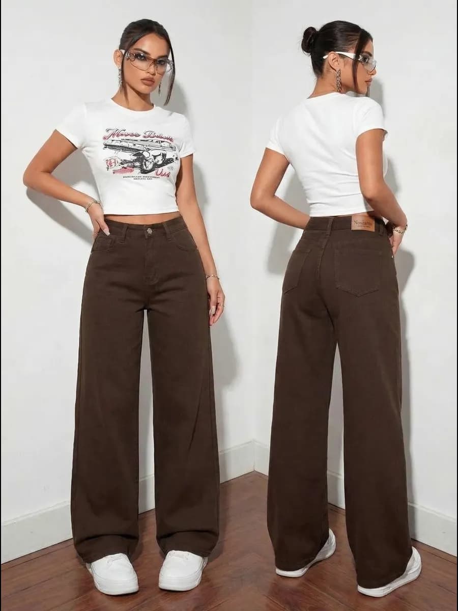 Джинсы широкие - фото 1