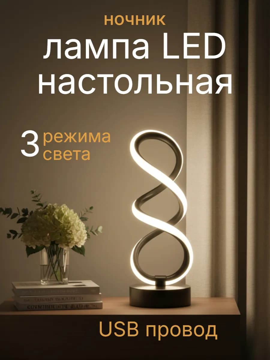 Светильник настольный для спальни, ночник