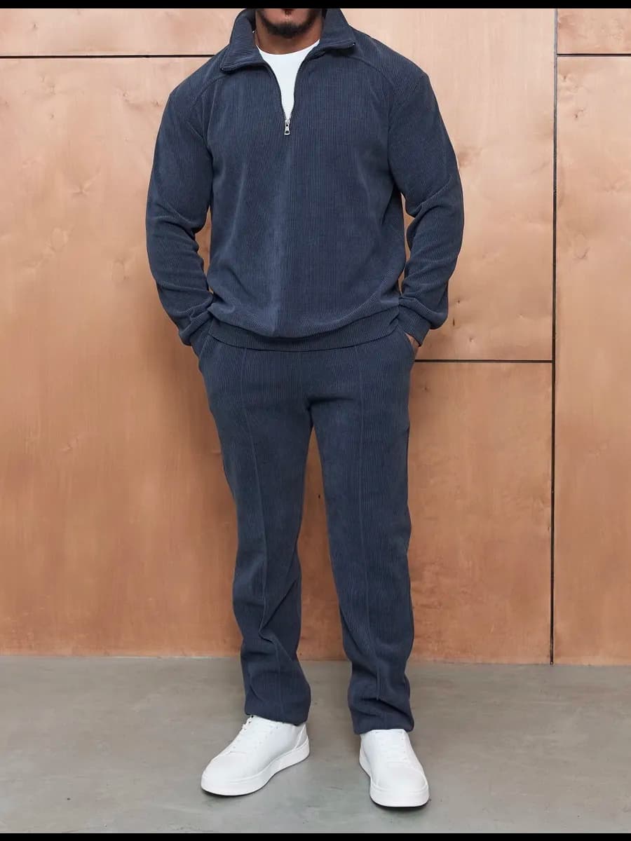 Спортивный костюм на молнии вельвет