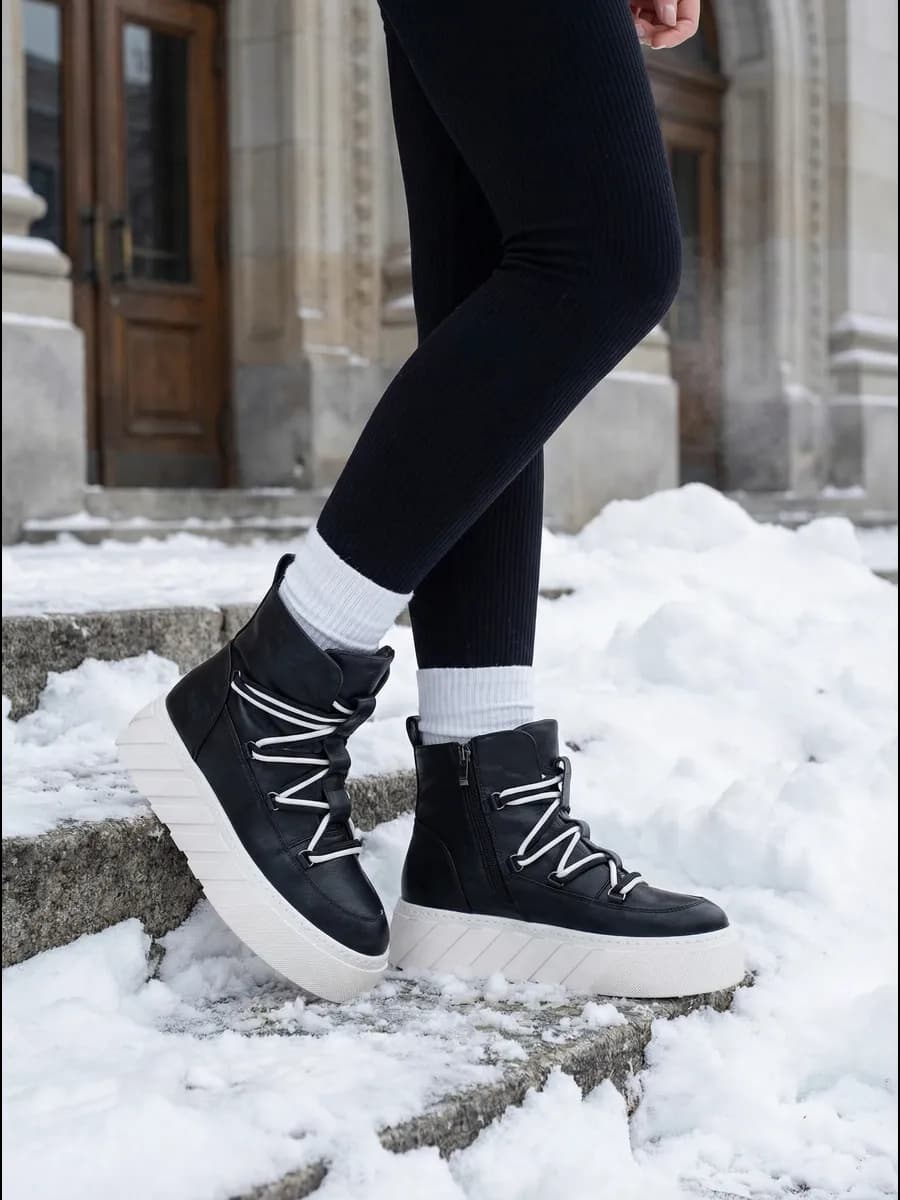 Ботинки зимние с мехом - фото 1