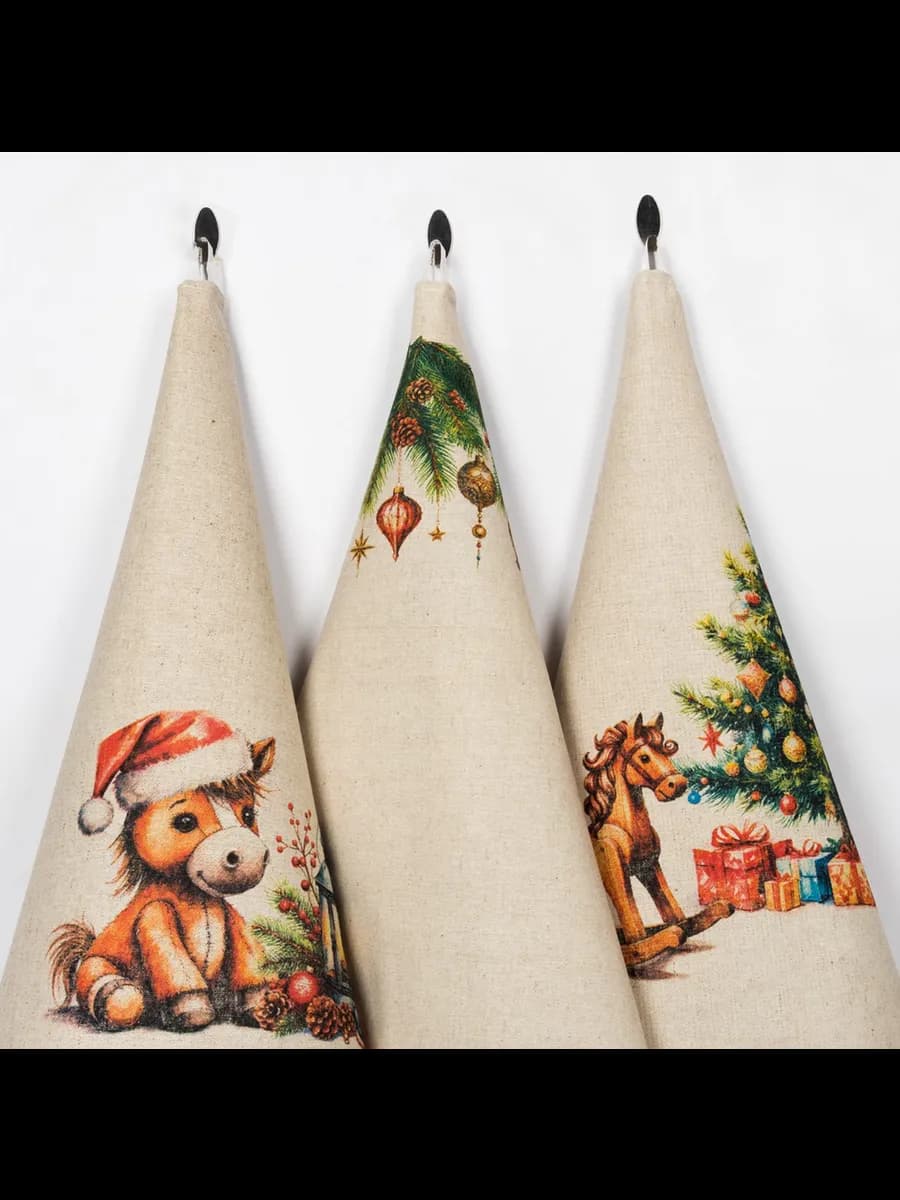 Белорусский лен полотенца кухонные набор