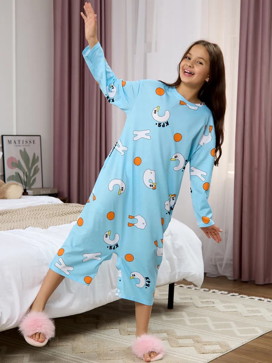 Детская пижама оверсайз комбинезон - фото 1