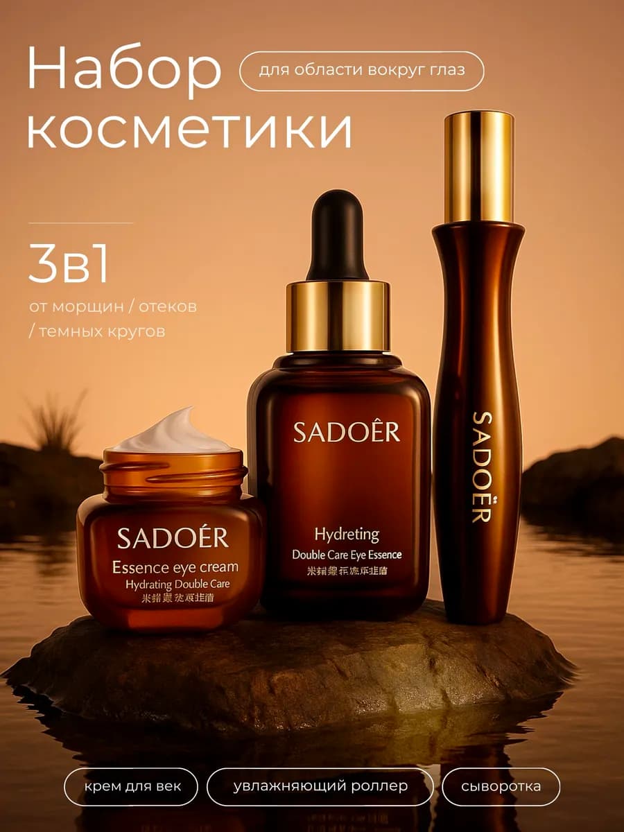 Подарочный набор косметики для женщин 3 в 1