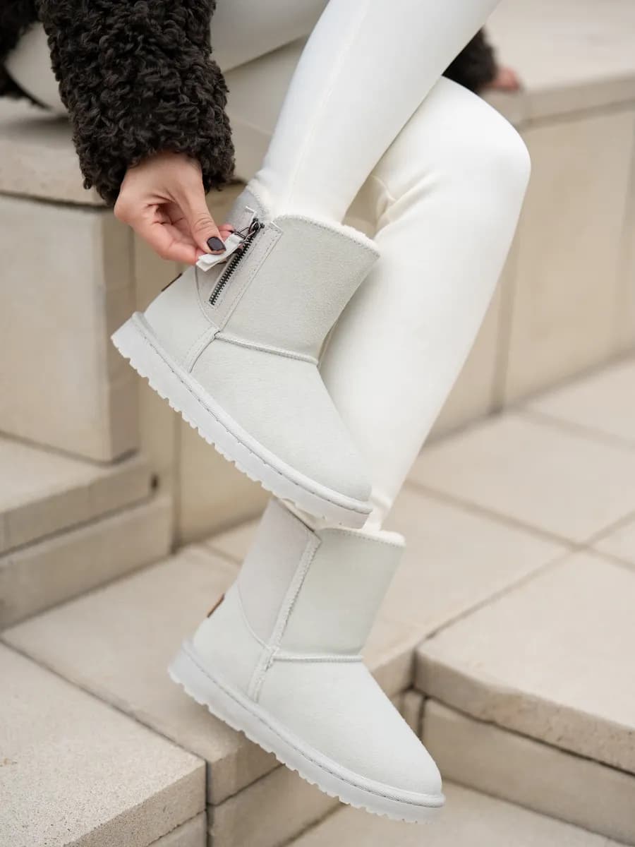 Угги зимние с мехом высокие