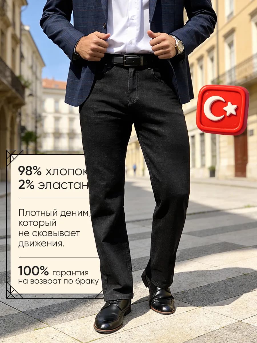 Джинсы прямые классические