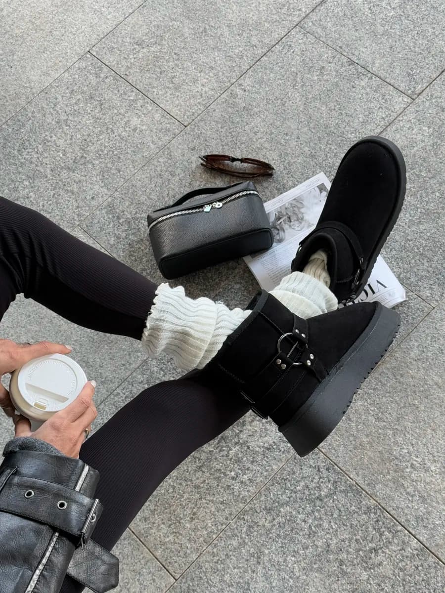 Угги зимние на высокой платформе