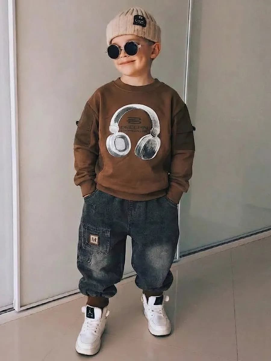 Костюм стильный теплый детский