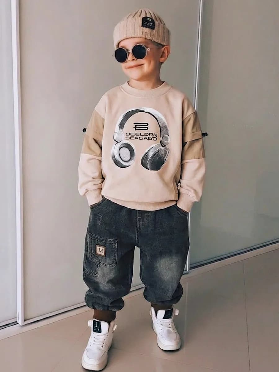 Костюм стильный теплый детский