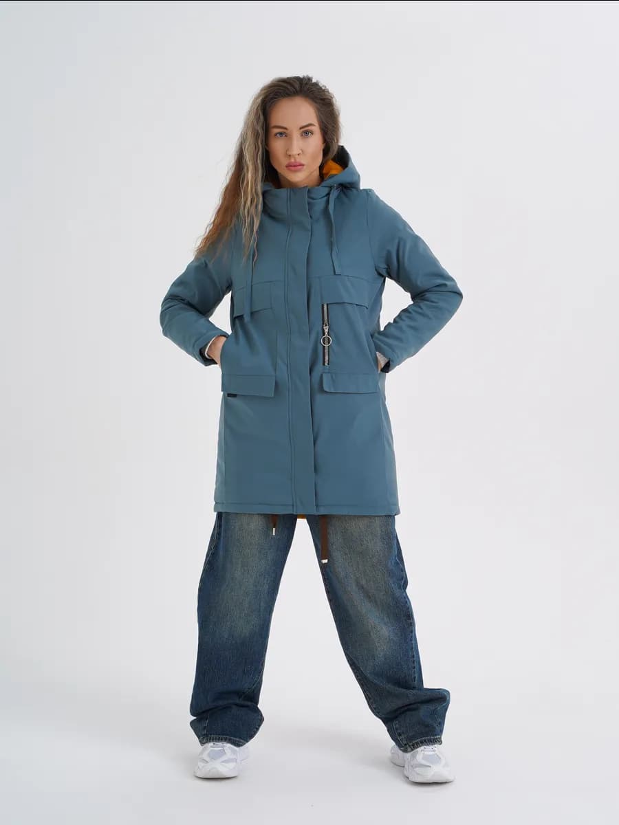 Куртка женская осень демисезонная с капюшоном