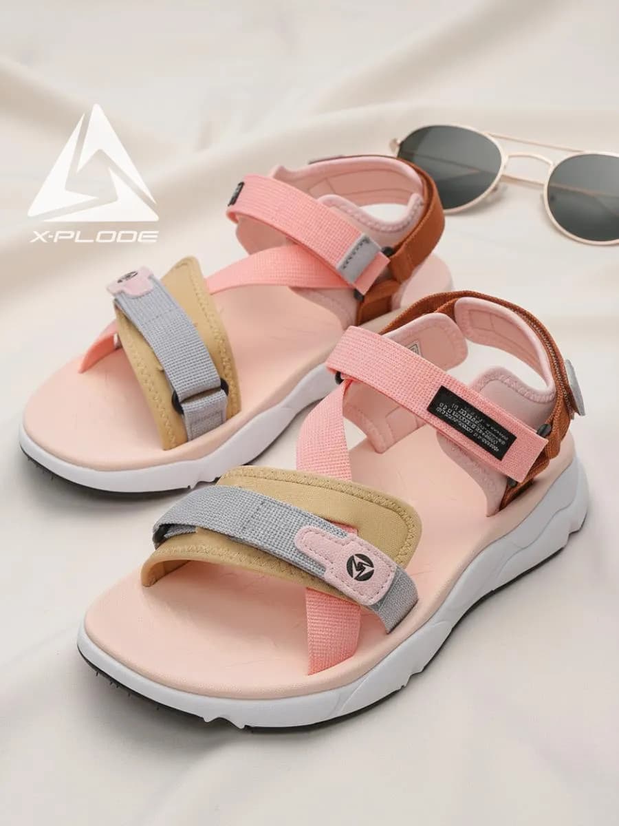 Открытые босоножки сандалии текстильные